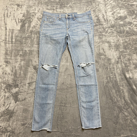 Rag & Bone Distressed Skinny Jeans Women’s Size 29 Light Blue Denim
