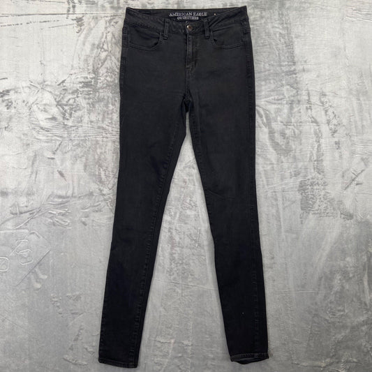 American Eagle Women's Hi-Rise Jegging Super Stretch Black Size 2 #534424