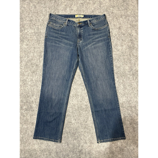 Carhartt Women's Rugged Flex Original Fit Straight Leg Jeans Size 16S Blue Denim