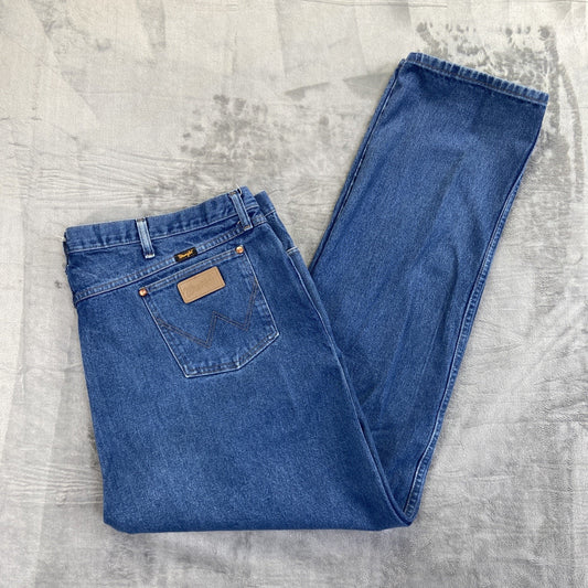 New Wrangler 13MWZ Cowboy Cut Jeans Men's Size 50x34 Blue Denim