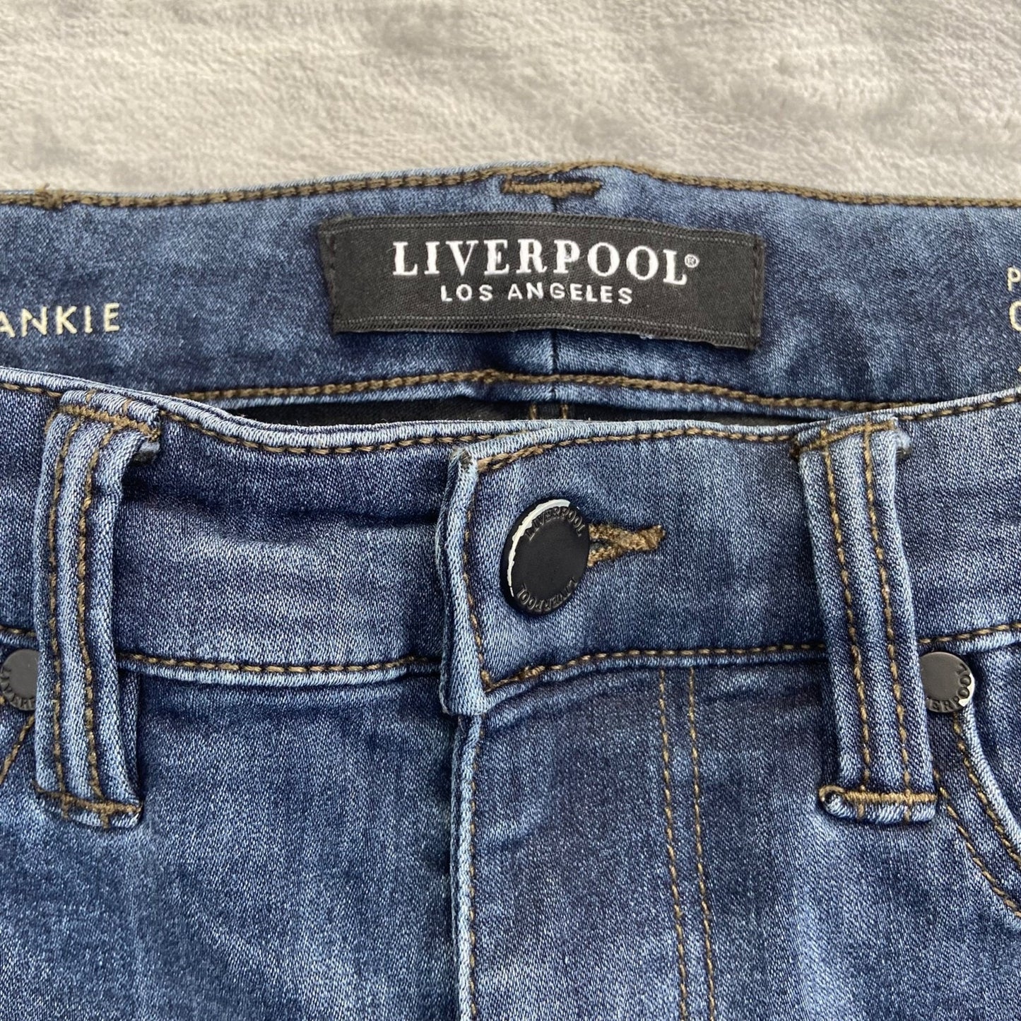 Liverpool Women's High-Rise Ankle Jeans Size 0/25 Blue