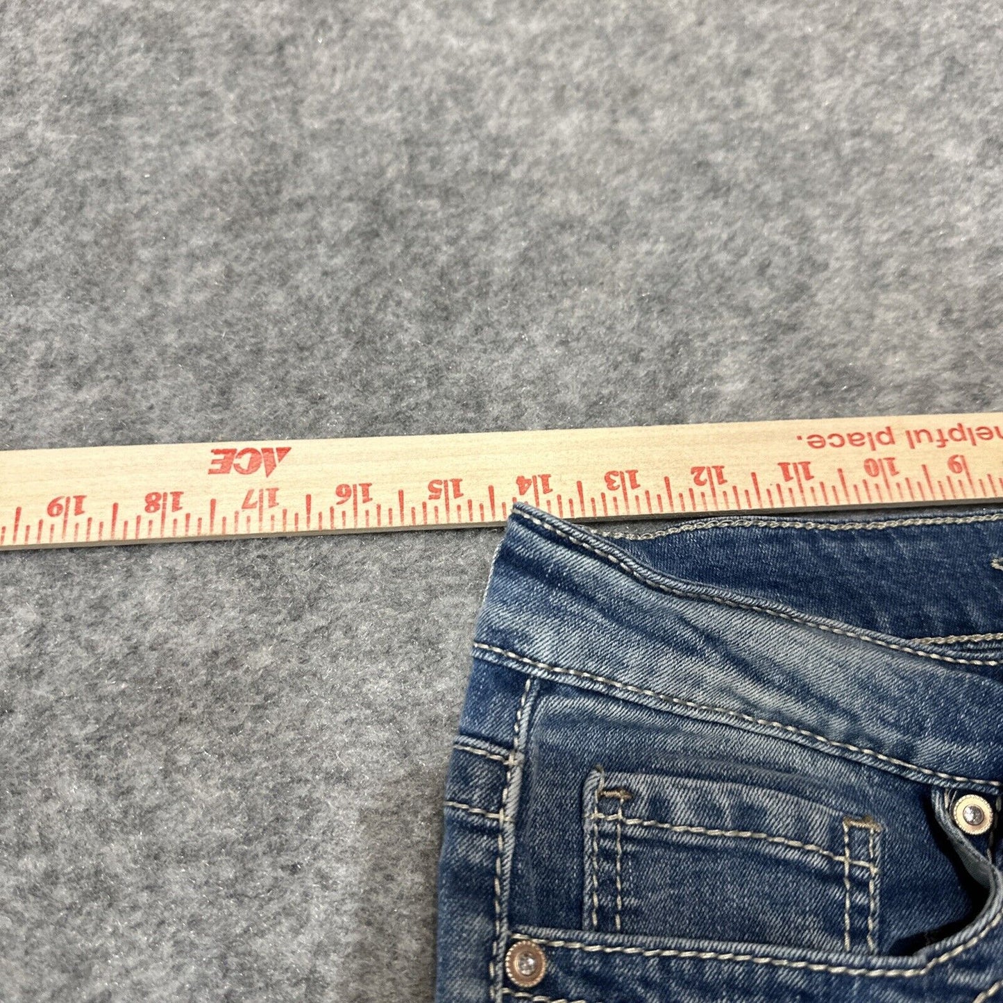 Hydraulic Wedgie High Rise Straight Women's Jeans Size 8 Blue Medium Wash Denim