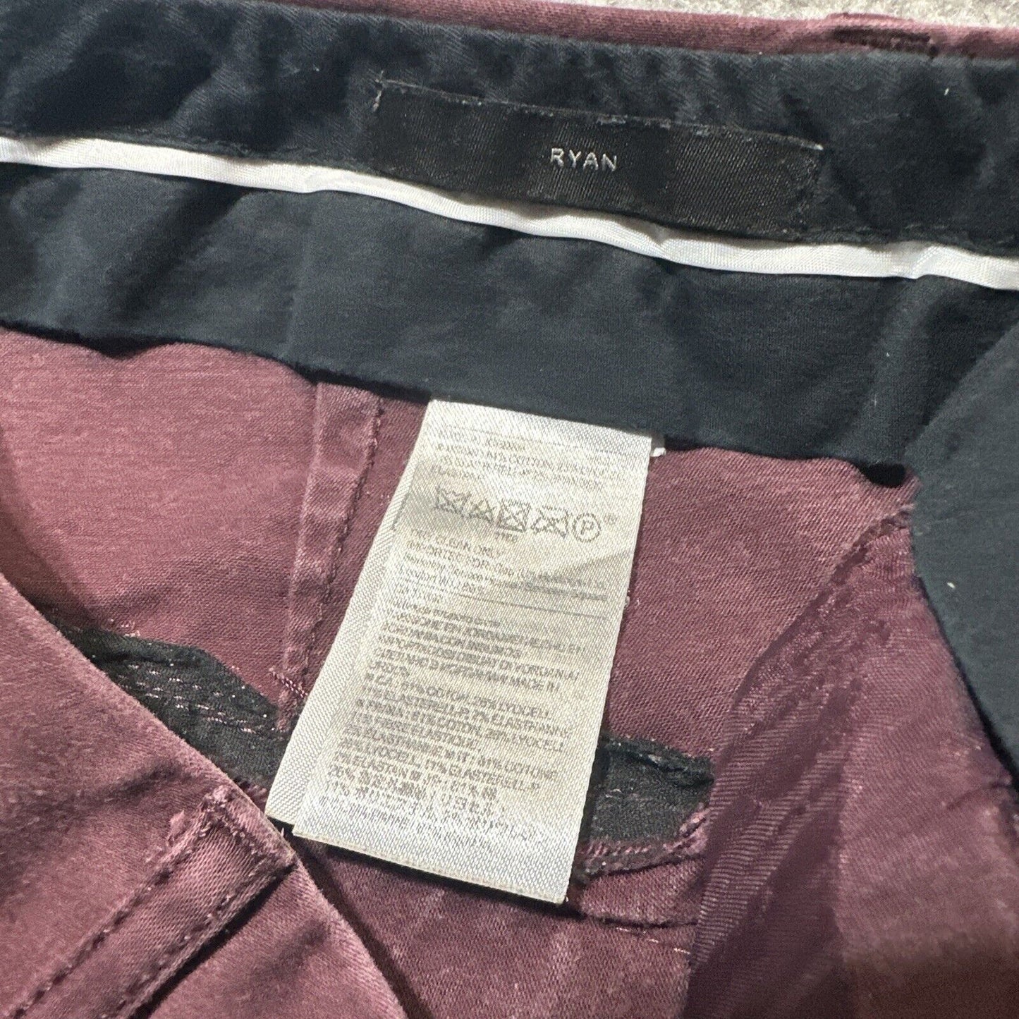 Banana Republic Ryan Women's Straight Chino Pants Size 0 Red Dark Wash Pants
