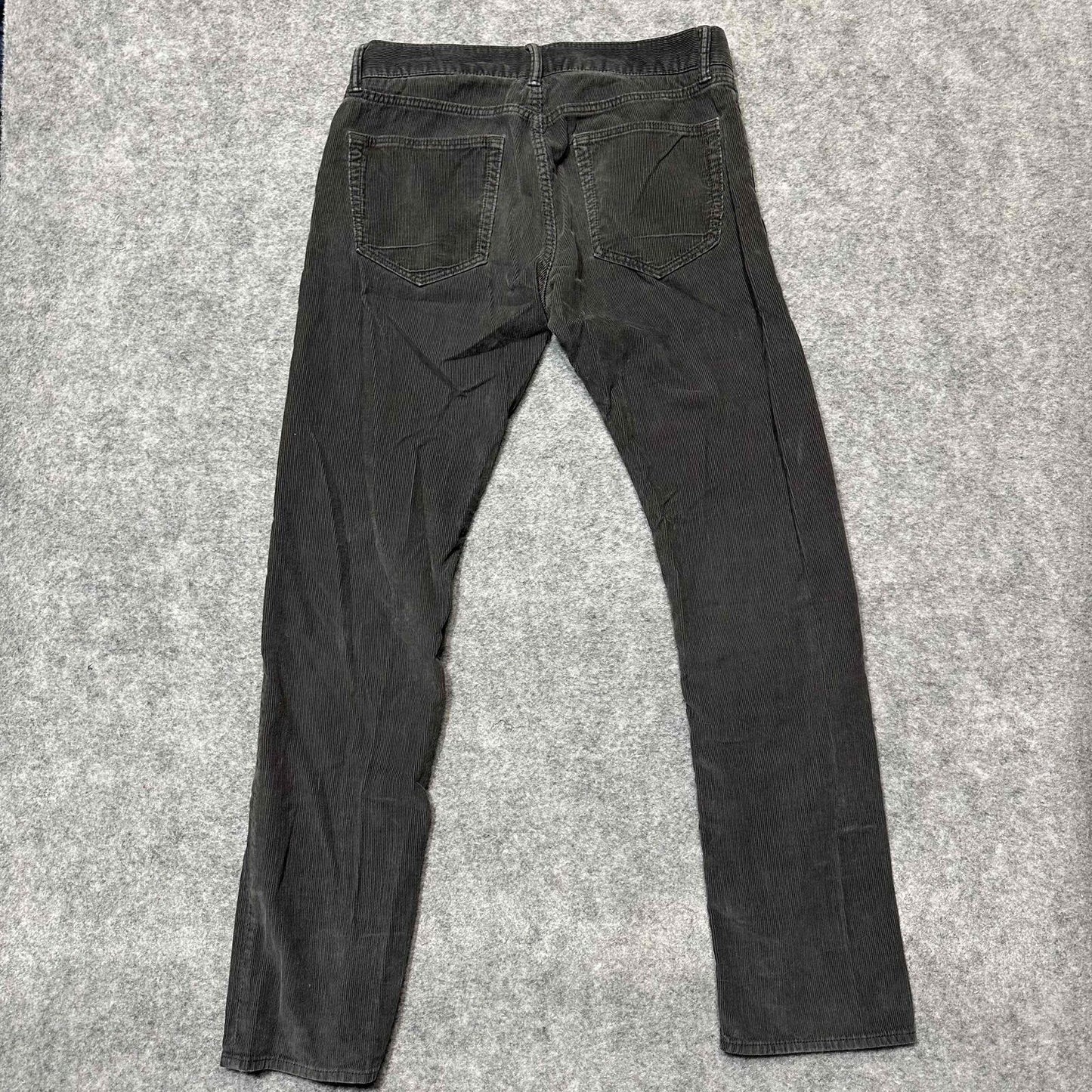 Banana Republic Pima Cotton Men's Corduroy Straight Jeans Size 31x32 Black Dark