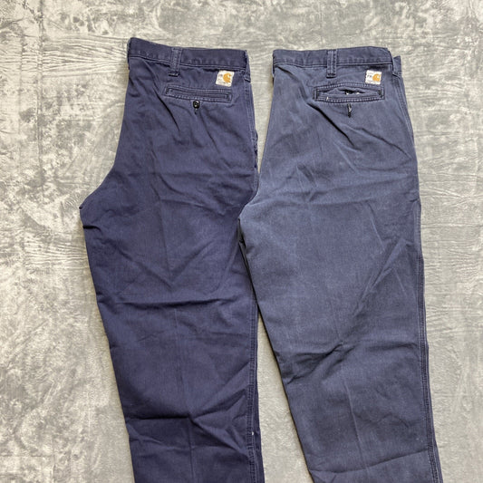 Lot of 2 Carhartt FR Chino Pants Men's Size 40x30 Gray Pants Grade A/B Wholesale