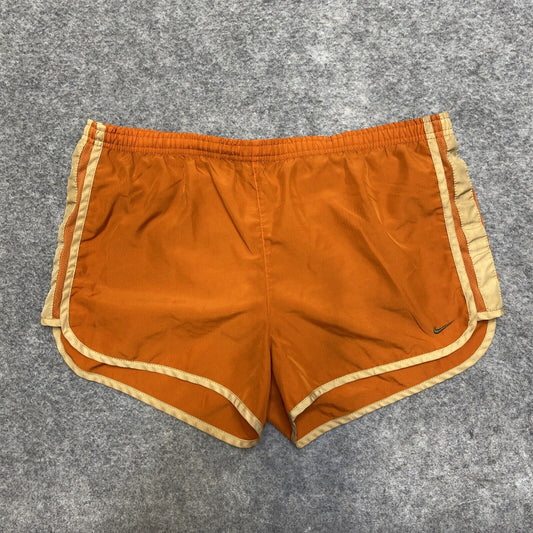 Nike Dri Fit Tempo Running Shorts Women's Size M Orange Shorts