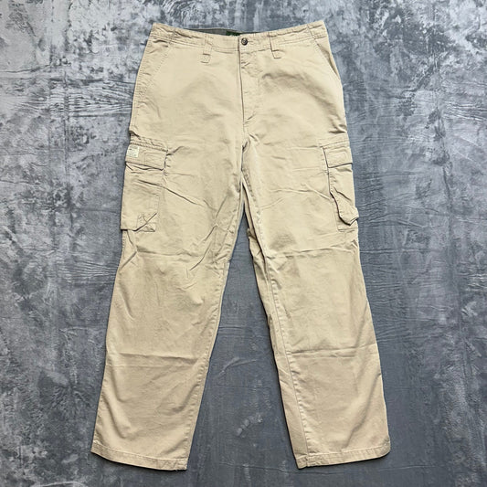 Vintage New Eddie Bauer Cargo Pants Men's Size 36x32 Beige