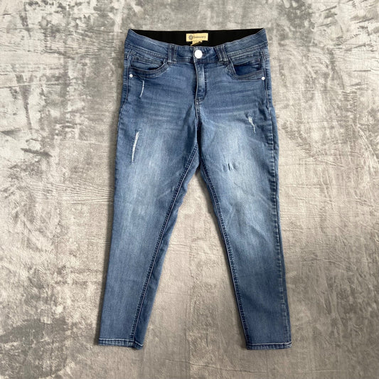 Democracy Women's Skinny Jeans Size 10 Blue Distressed