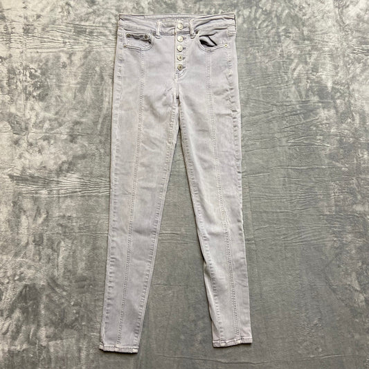 American Eagle Ne(x)t Level Stretch Hi Rise Jegging Women's Sz 4 Gray Denim