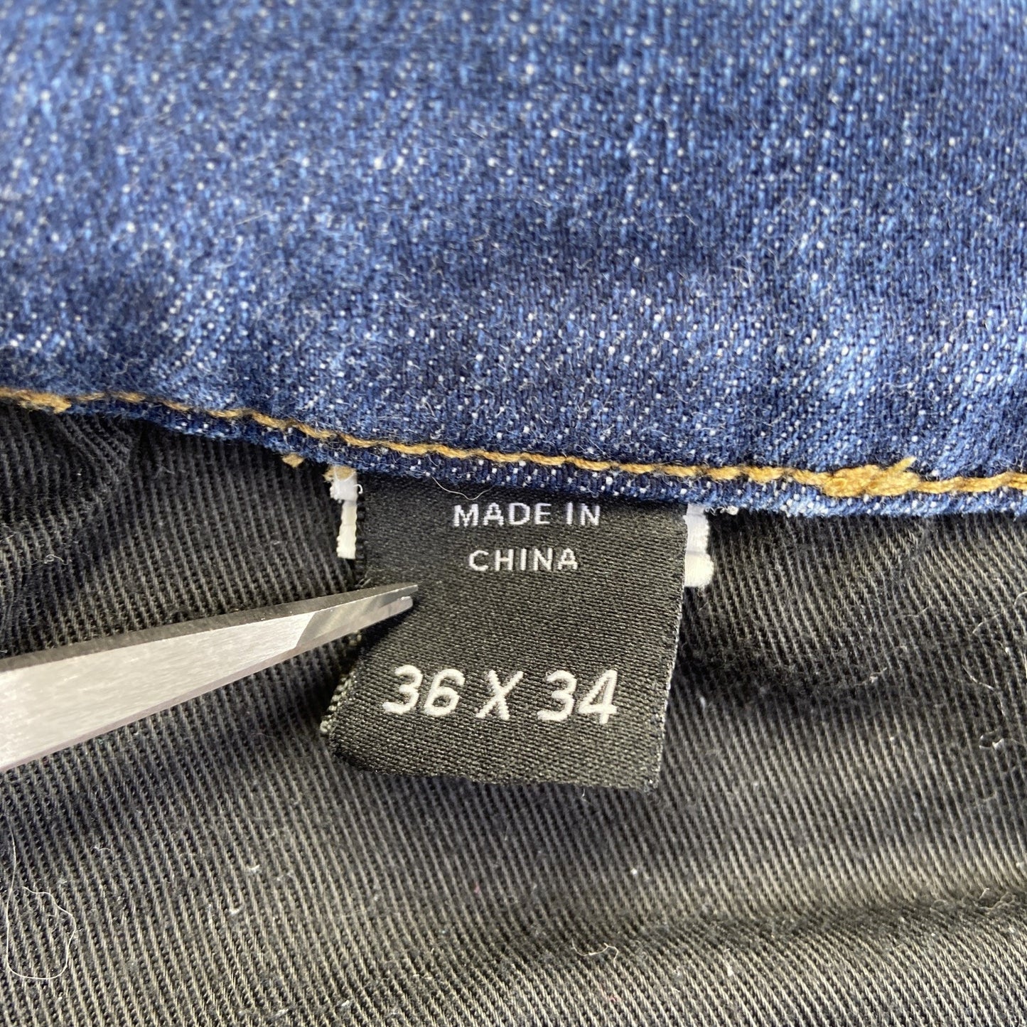 Oliver Logan Straight Jeans Men's Size 36x34 Dark Wash Blue Denim