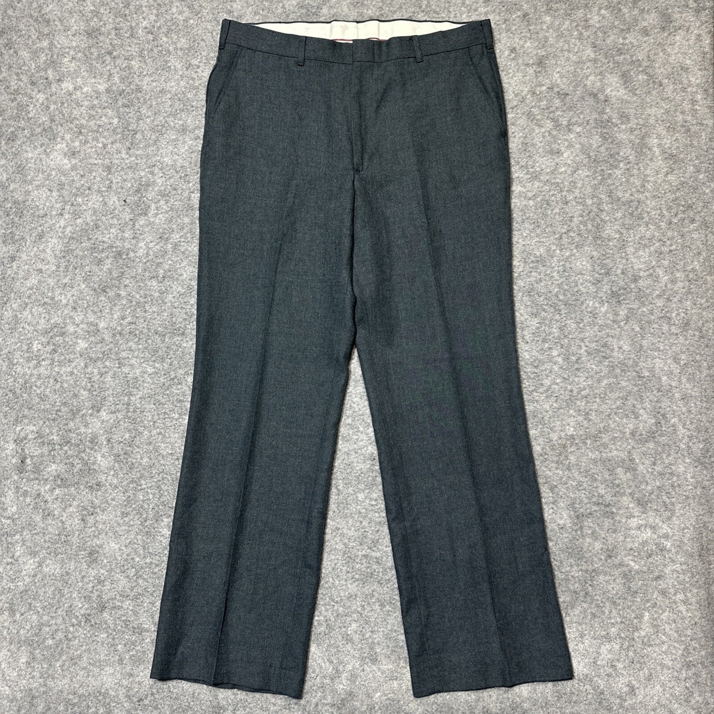 Vintage DAKS Dress Pants Men's Size 36x32 Dark Gray Polyester Pants