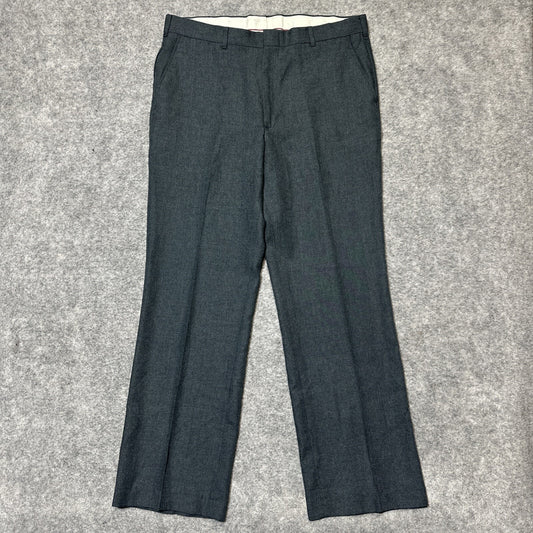Vintage DAKS Dress Pants Men's Size 36x32 Dark Gray Polyester Pants