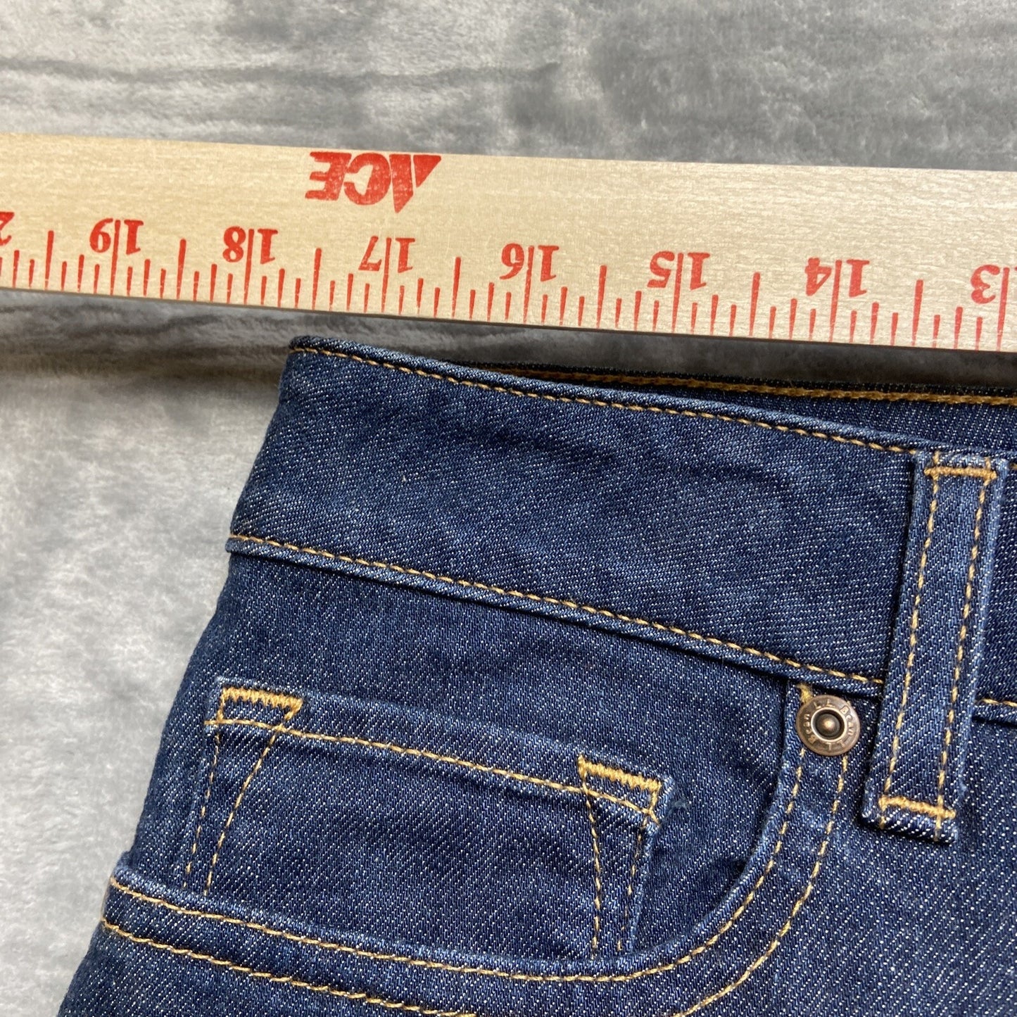L.L. Bean Straight Leg Jeans Women’s Size 16P Dark Blue Denim