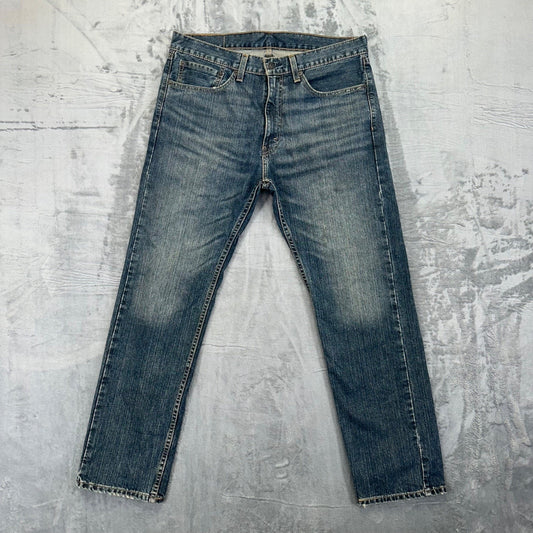 Levi's 505 Men's Straight Jeans Size 34x30 Blue Denim #534424