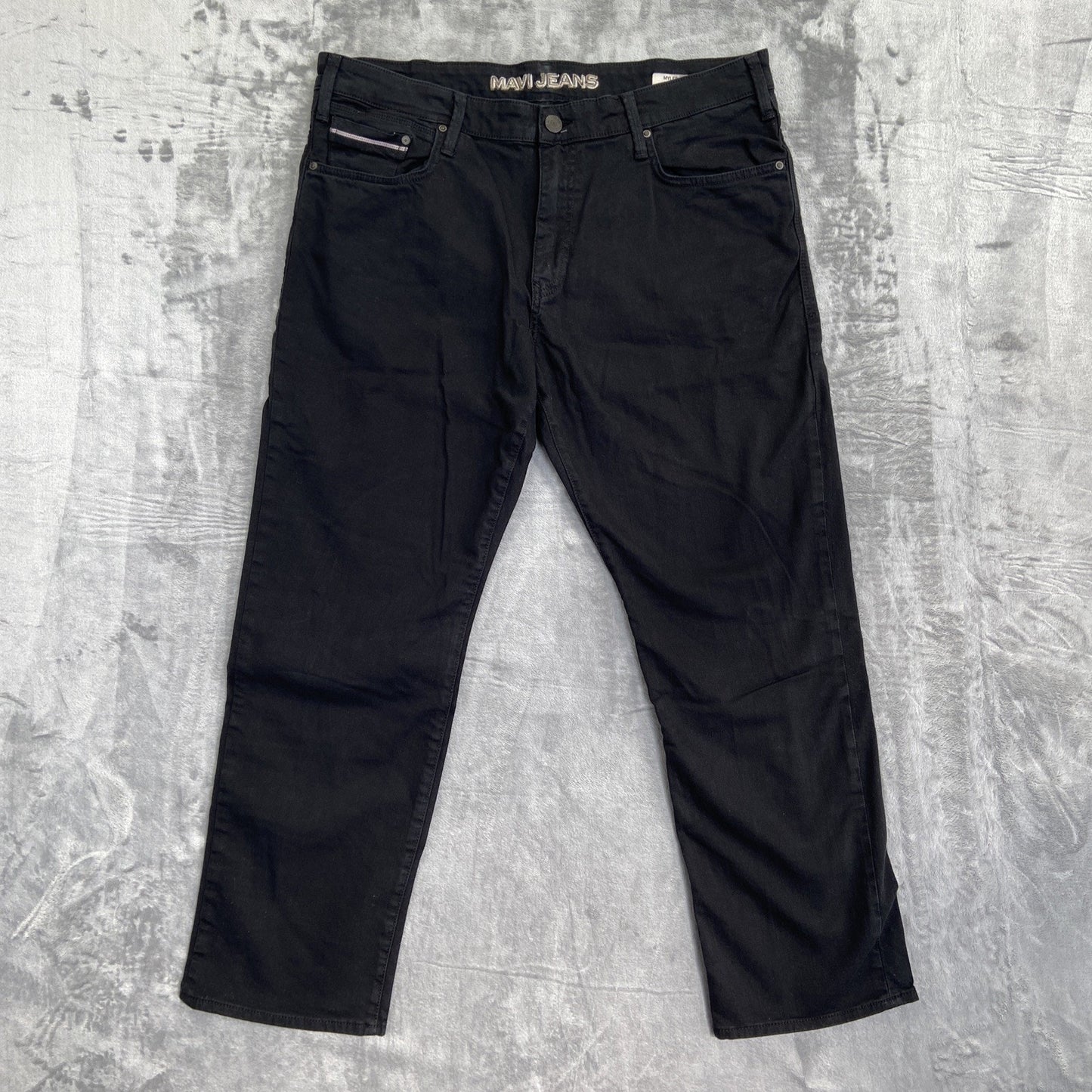 Mavi Jeans Myles Straight Jeans Men's Size 38x30 Black Denim