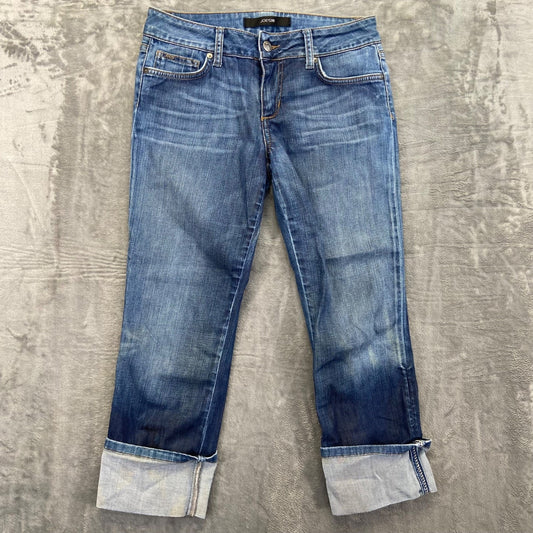 Joe's Women's Honey Kicker Straight Jeans Size 28 Blue Dark Wash Denim