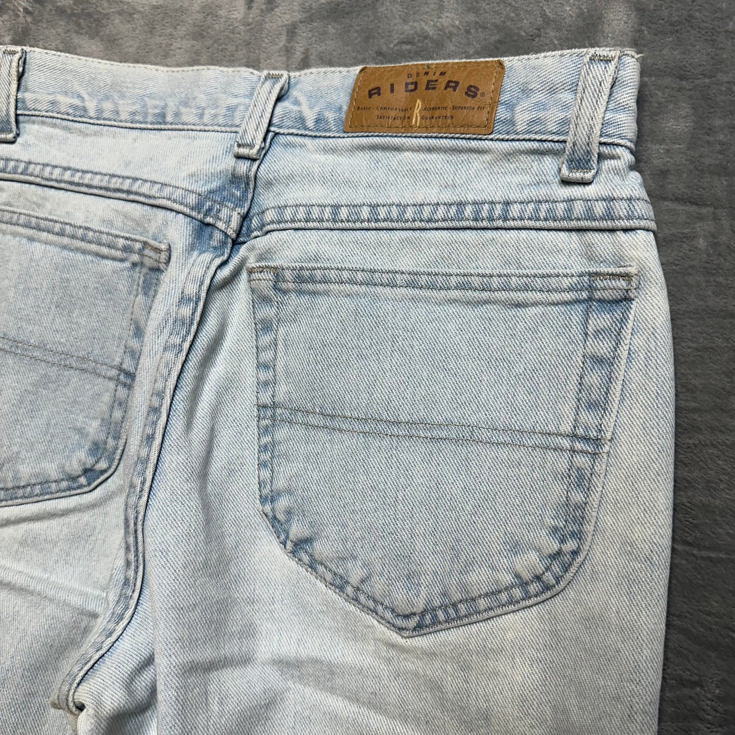 Vintage Denim Riders Straight Jeans Women's Size 29 Light Blue Denim