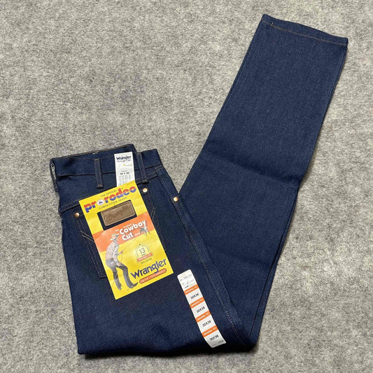 New Wrangler Cowboy Cut Men's Original Fit Jeans Size 30x36 Blue Dark Denim
