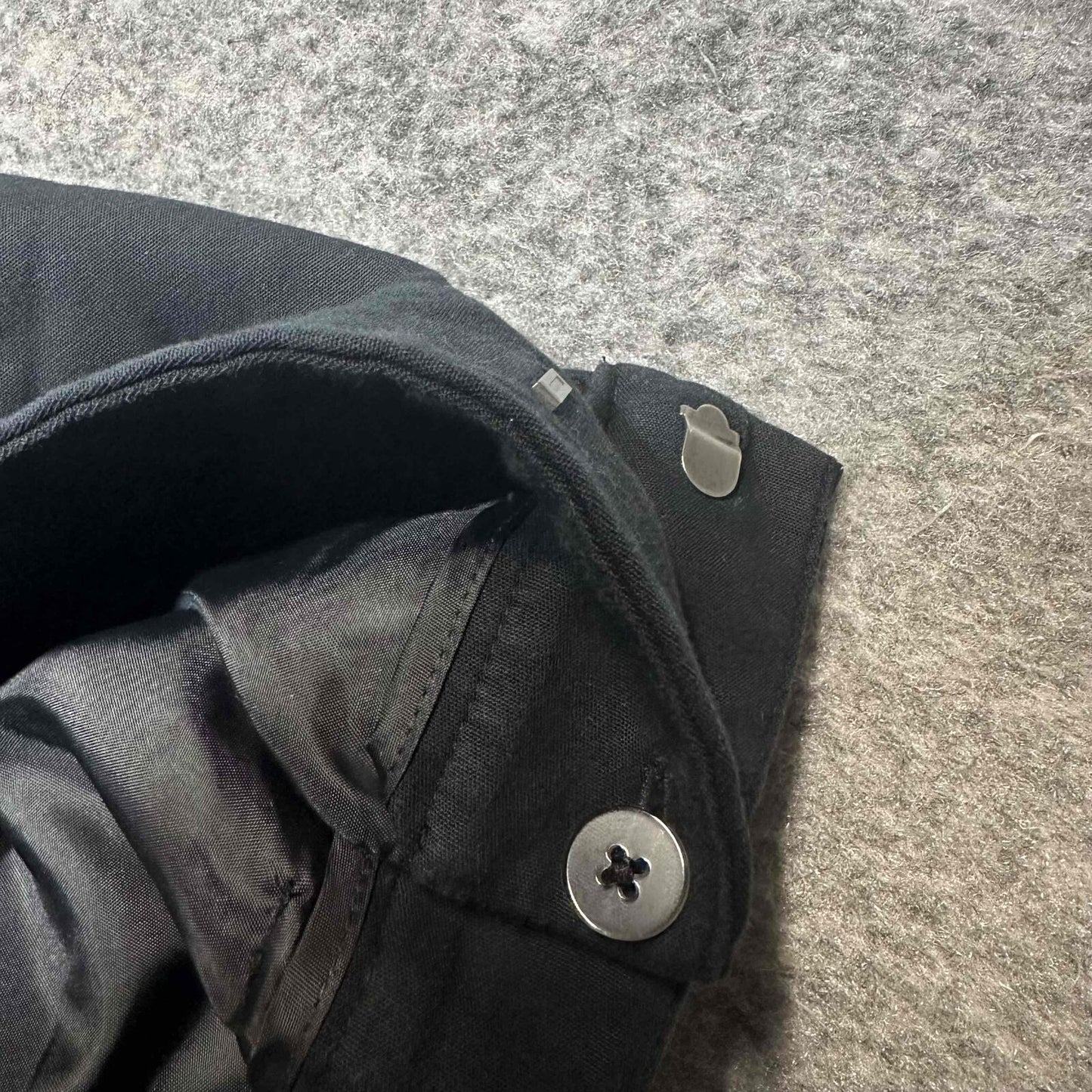 Cabi Men's Straight Fit Spandex Pants Belt Loops Size 6 Black Dark Wash