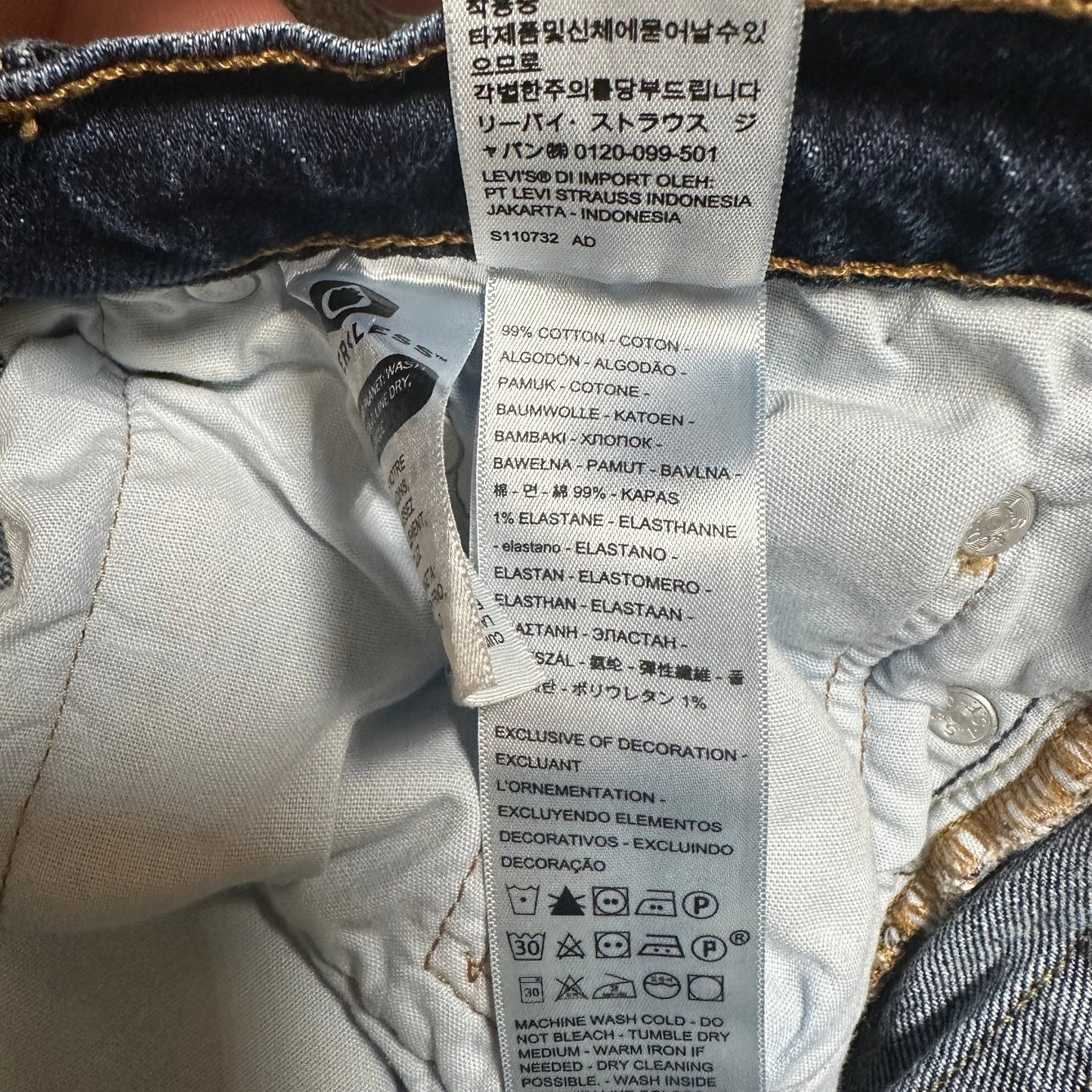 Levi's 501 Straight Jeans Women's Size 27 Blue Denim