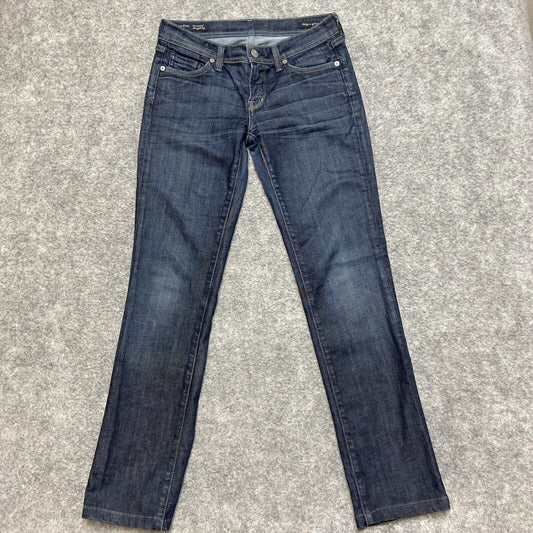 Citizens of Humanity Ava 142 Low Waist Straight Leg Jeans Womens Sz 26 Dark Blue