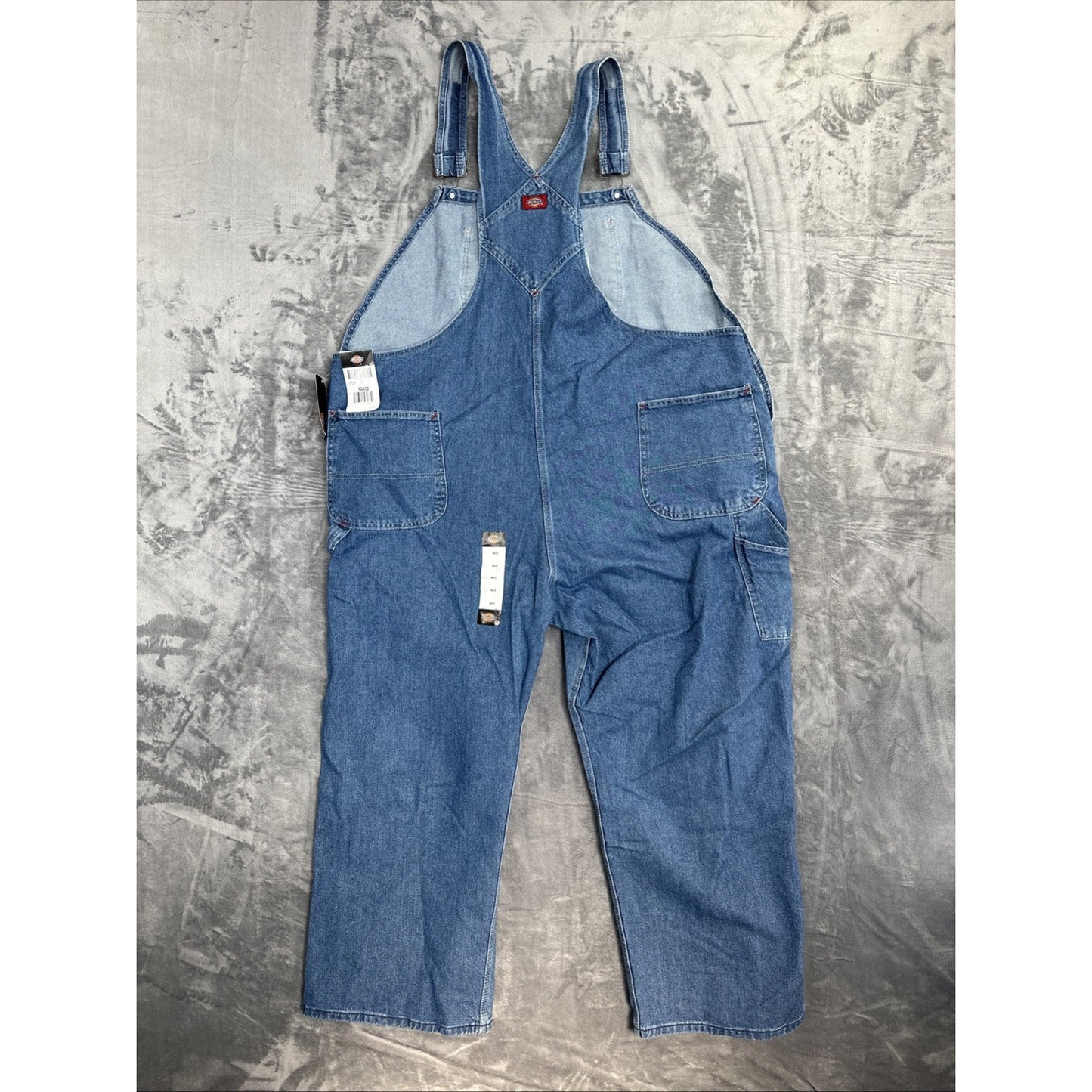 New Dickies Denim Bib Overalls Men's Size 50x30 Blue Denim