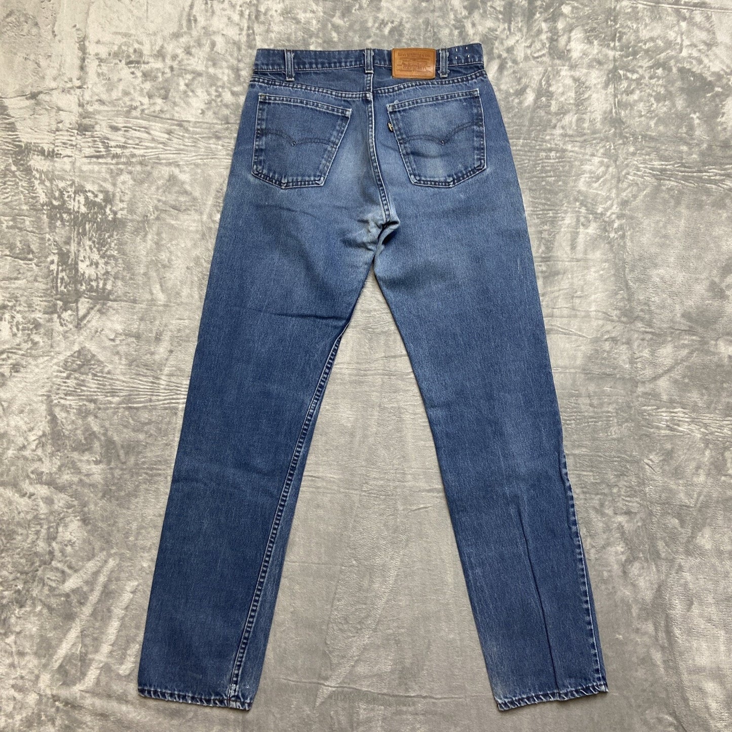 Vintage Levi’s 505 Straight Jeans Men’s Size 32x34 Blue Denim 80s Black Tab Rare