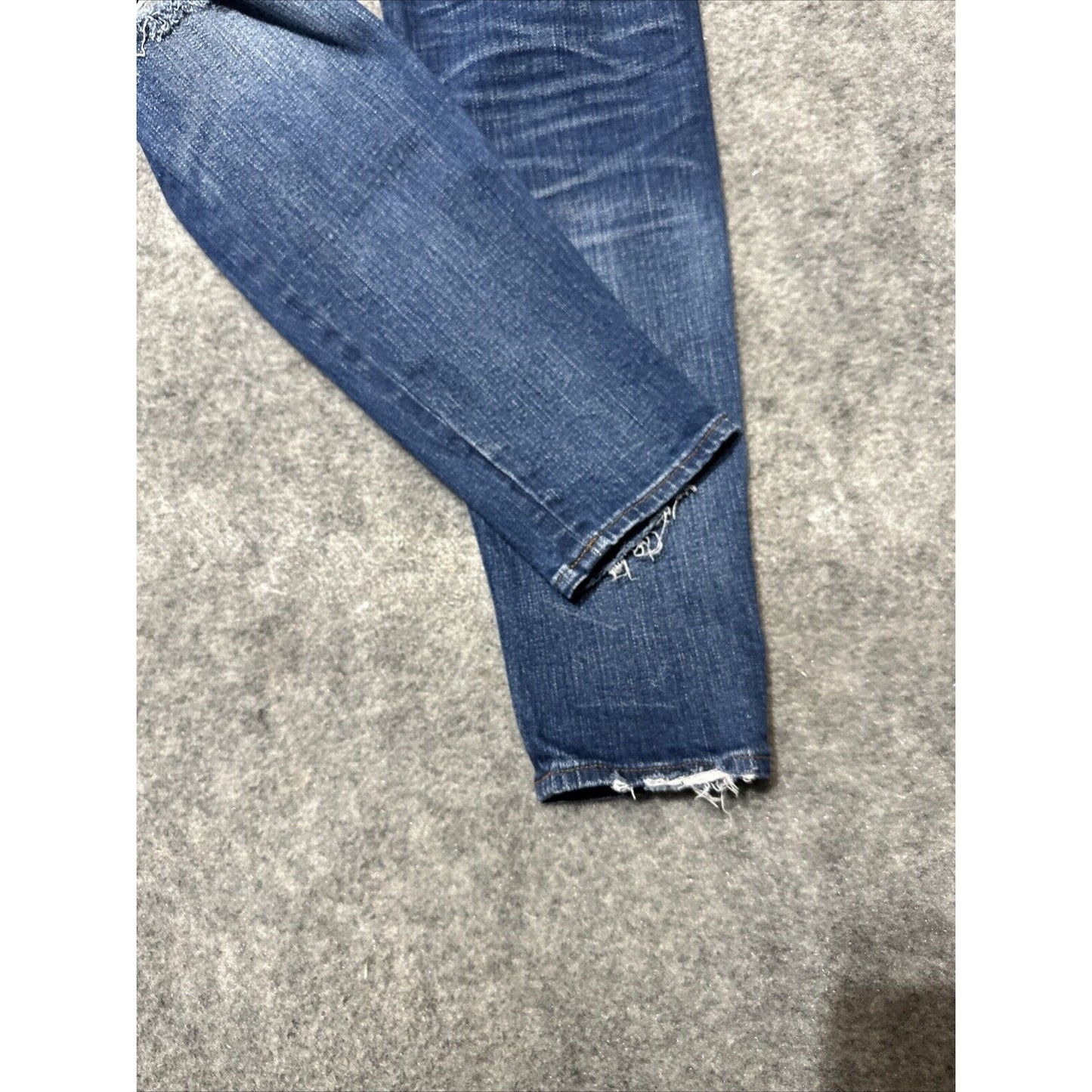 Madewell 9" High Rise Skinny Women's Distressed Jeans Size 29 Blue Wash Denim