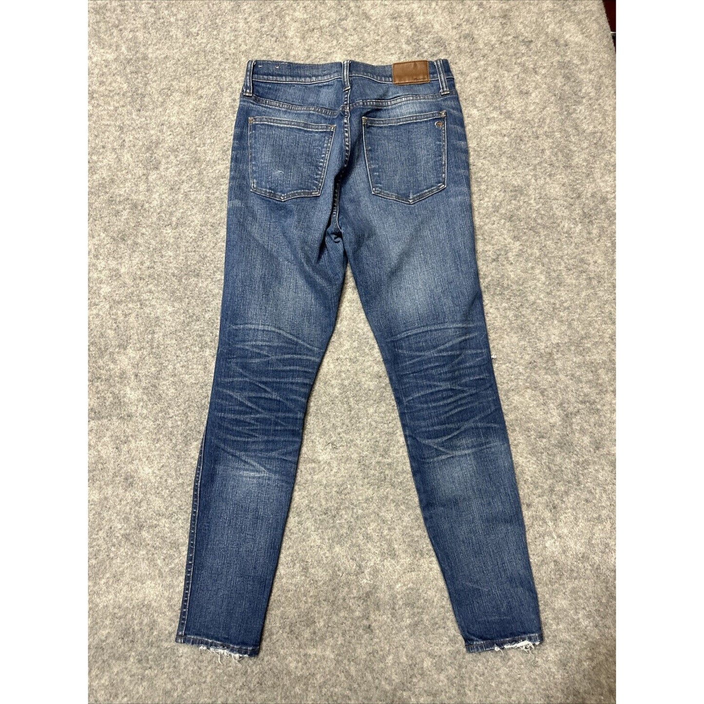 Madewell 9" High Rise Skinny Women's Distressed Jeans Size 29 Blue Wash Denim
