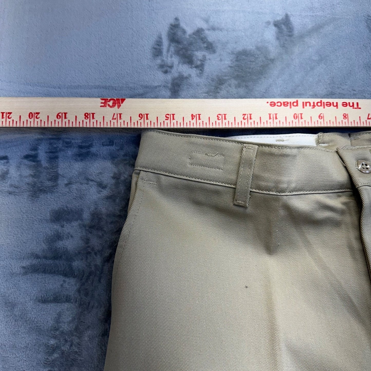 Red Kap Men's Straight Leg Work Pants Size 34x37 Khaki