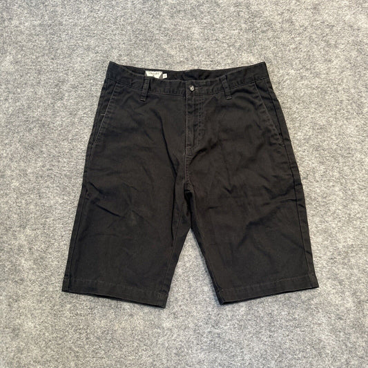 Volcom Men's Chino Shorts Size 30 Black Dark Wash Shorts