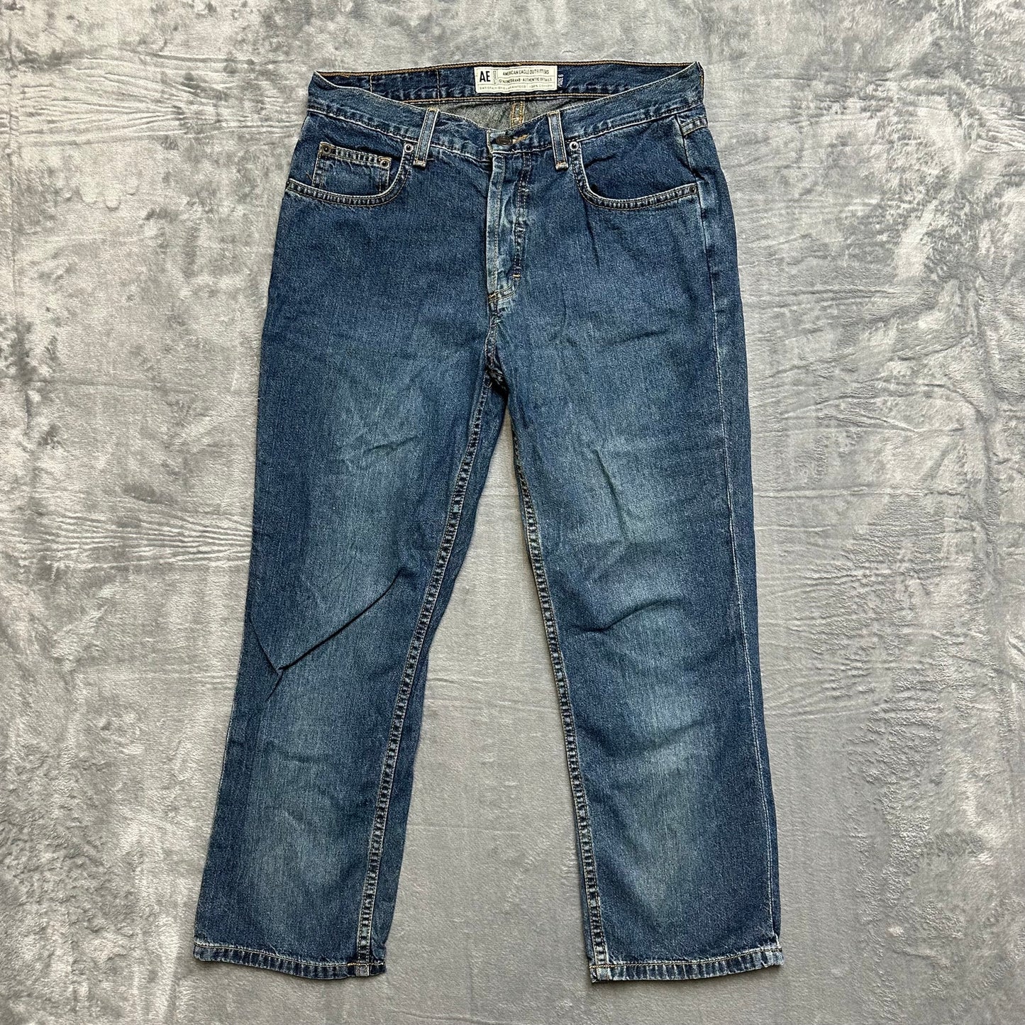 American Eagle Outfitters Straight Jeans Men's Size 6 Blue Denim