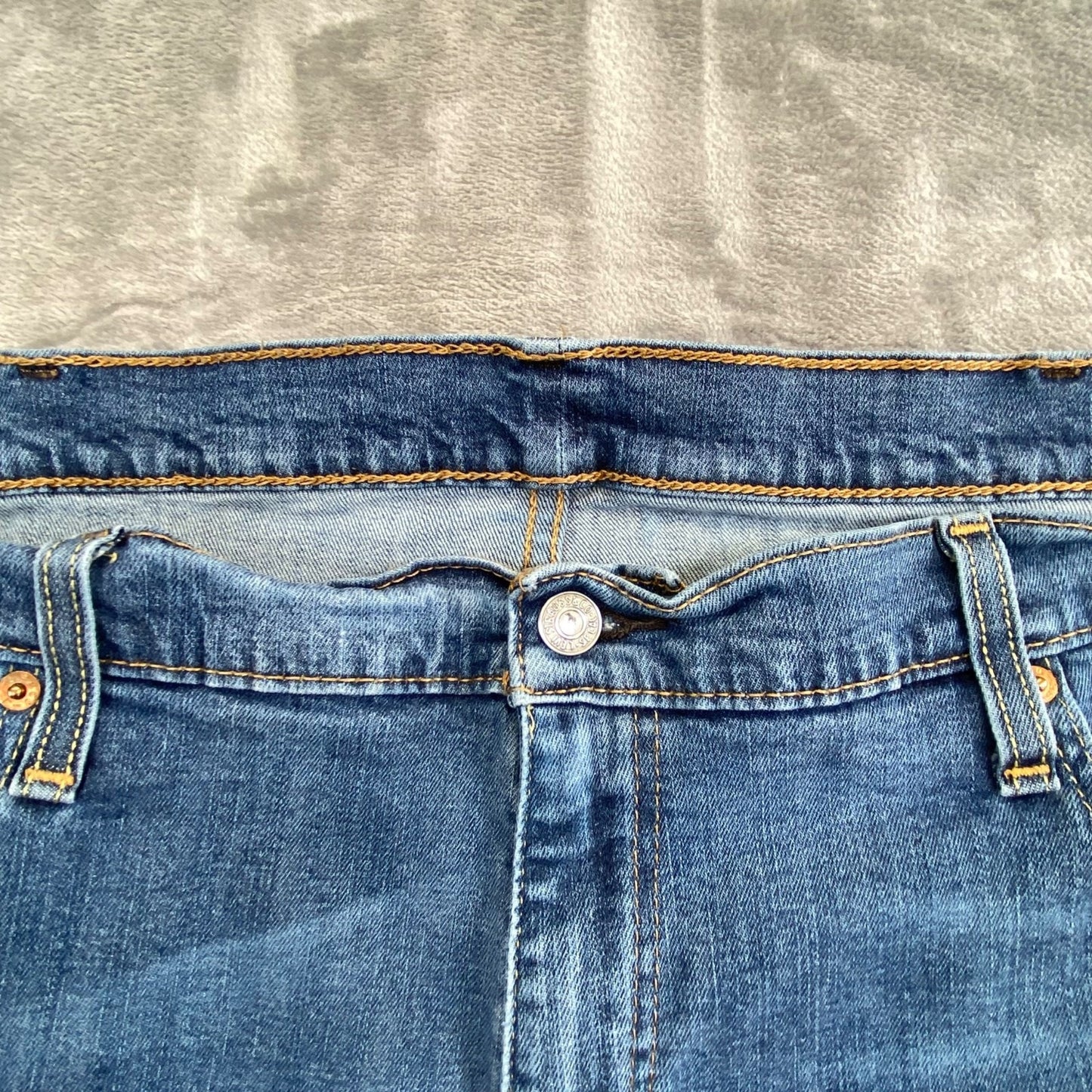 Levi's 559 Relaxed Straight Men's Jeans 44x34 Blue Denim Casual