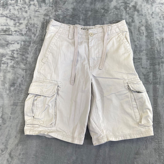 Vintage Aeropostale Men's Cargo Shorts Size 28 Beige