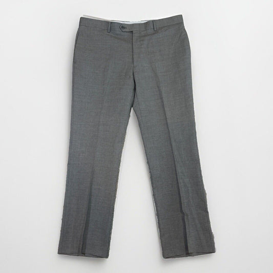 Tommy Hilfiger Wool Dress Pants Men's Size 40x32 Gray Striped Pants Formal