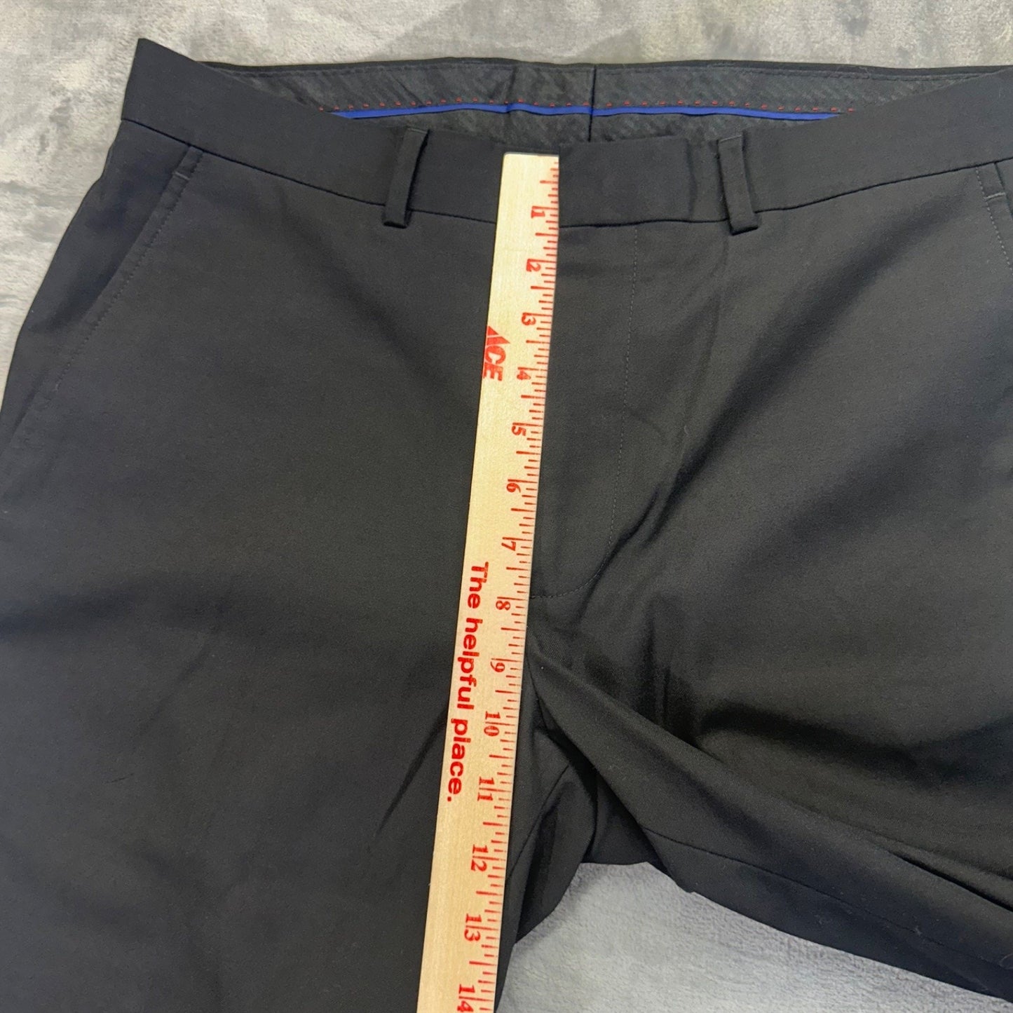 Billy London Men's Black Dress Pants Size 34x32 Slim Fit #534424