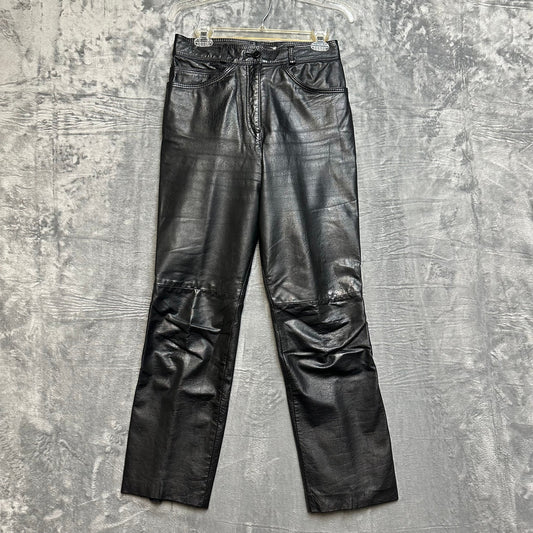 Vintage Jordache Leather Pants Women's Size 12 Black Pants