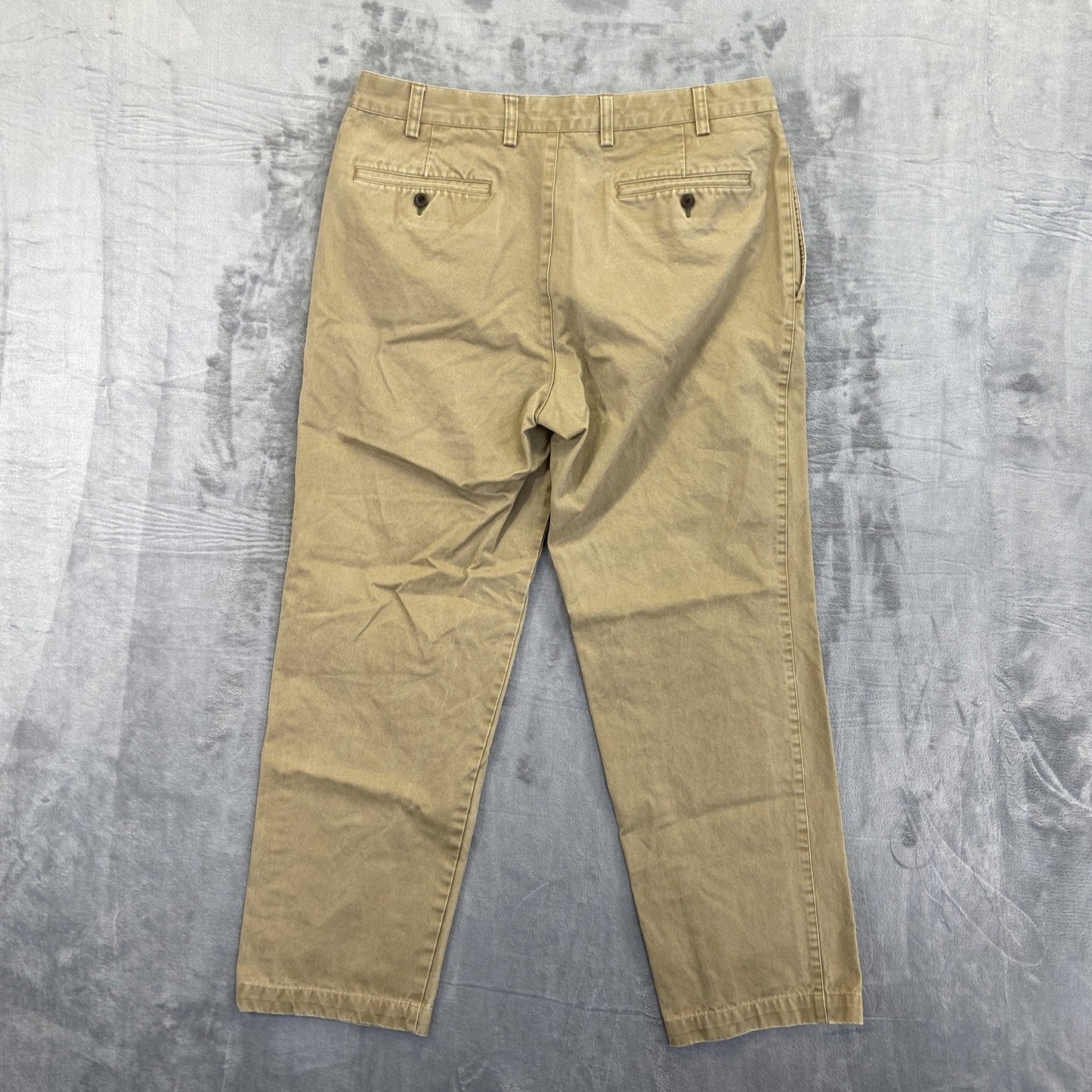 Orvis Trim Fit Casual Chino Pants Men's Size 36 Brown Tan