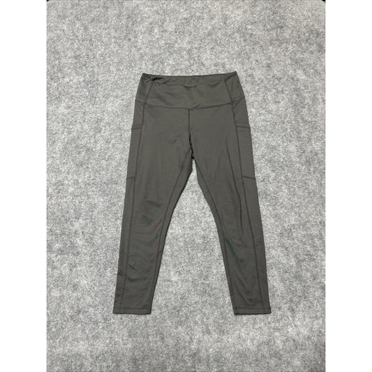 Zella Women's Yoga Leggings Size L Large Gray Medium Wash Pants