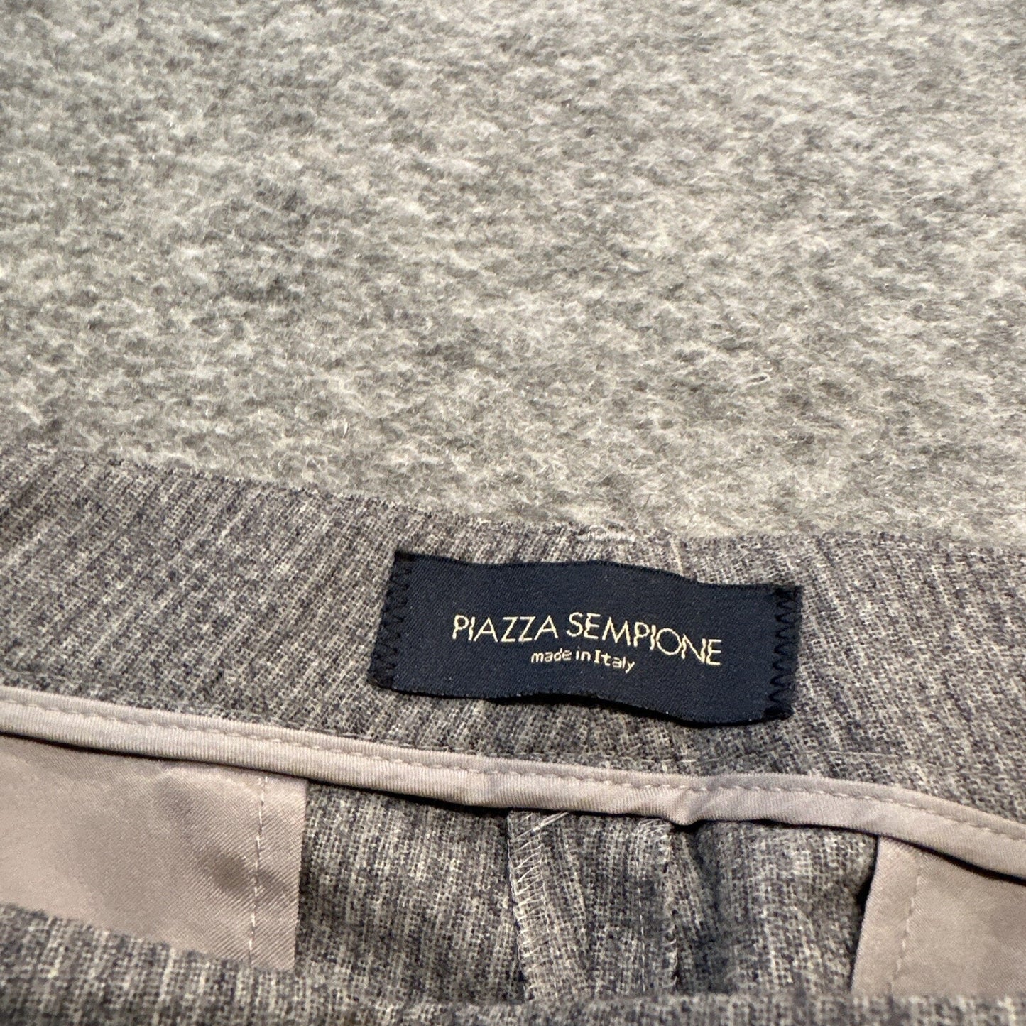 Piazza Sempione Women's Cuffed Straight Dress Pants Size 12 Gray Pants