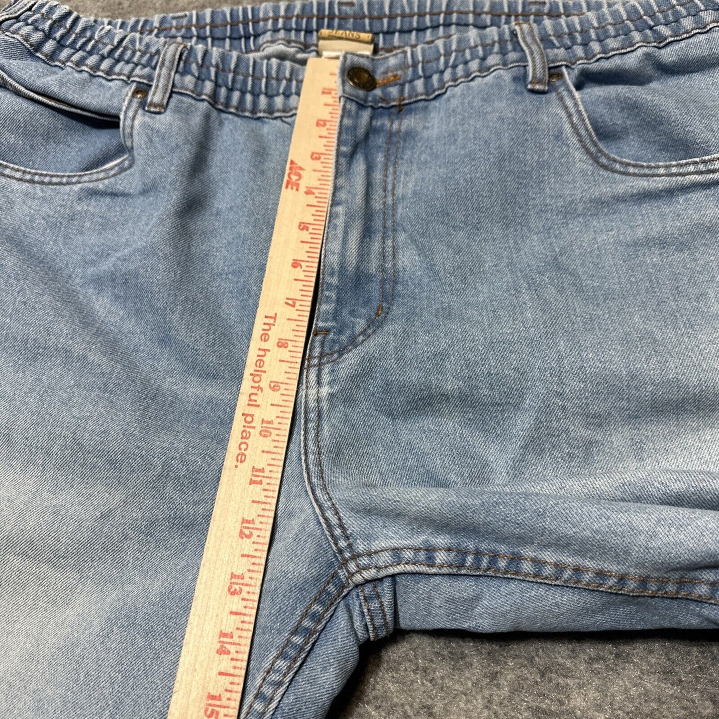 Vintage Haband Casual Joe Jeans Men's 42M Relaxed Fit Elastic Waist Light Blue