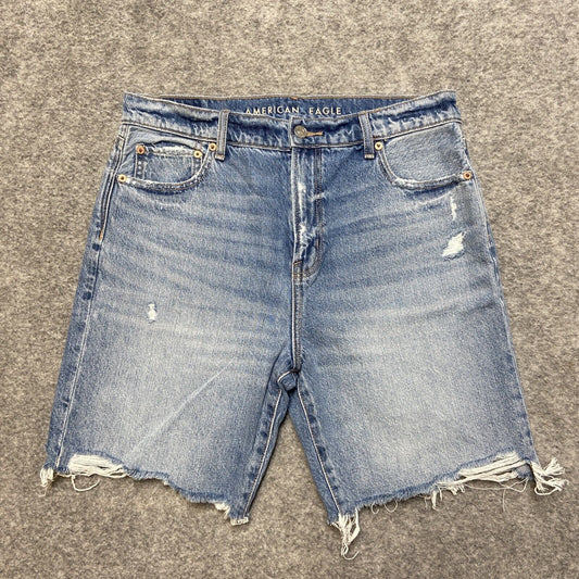 American Eagle Skater Short Women's Size 4 Blue Light Wash Denim