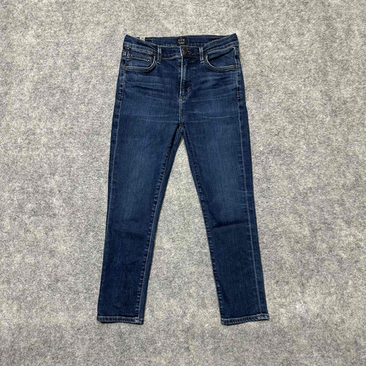 Citizens of Humanity Rocket Crop Petite High Rise Skinny Jeans Dark Womens 26