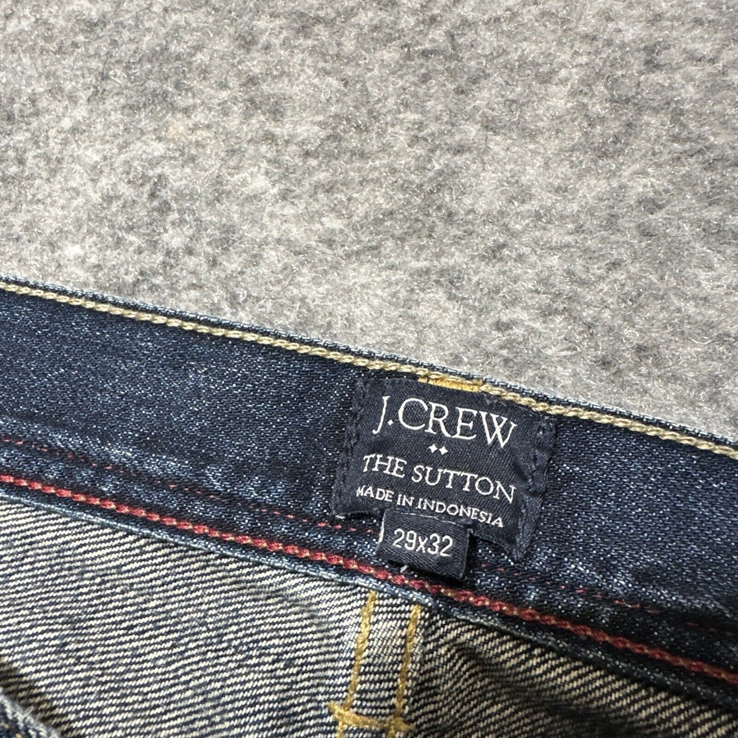 J.Crew The Sutton Men's Straight Jeans Size 29x32 Blue Dark Wash Denim