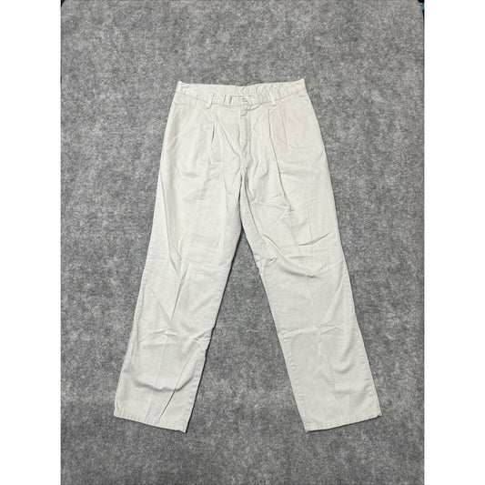 Timber Creek By Wrangler 69901PT Men's Straight Pleated Chino Pants Size 33x30