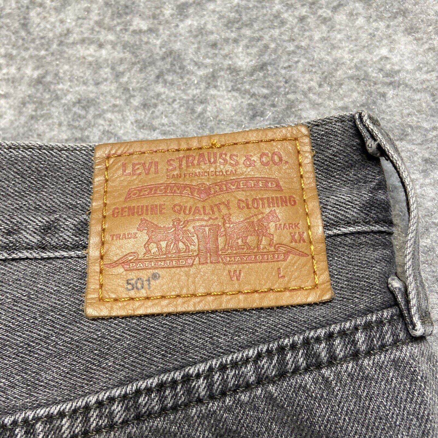 Levi's 501 XX Cut Off Jean Shorts Women's Size 29 Gray Denim