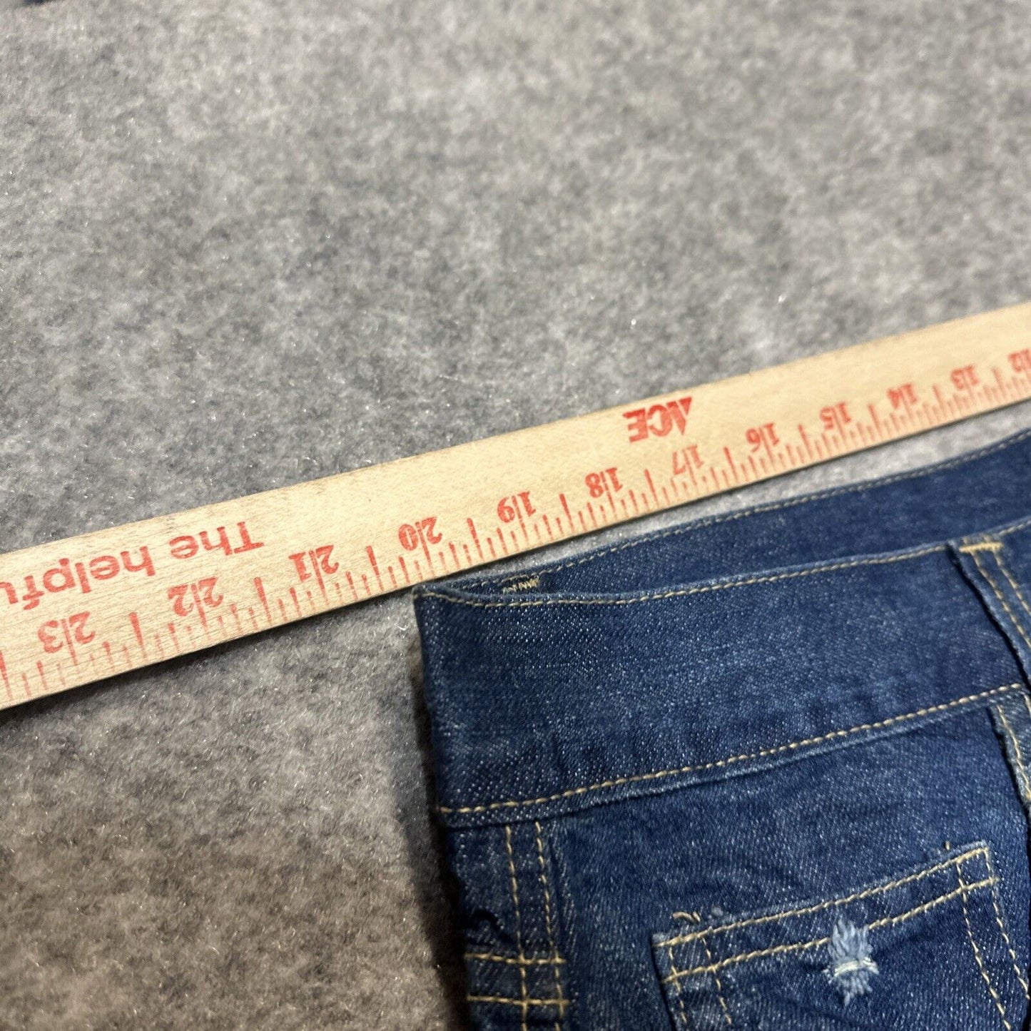 Vintage Jordan Craig Distressed Relaxed Straight Jeans Men's 44x34 Blue Denim