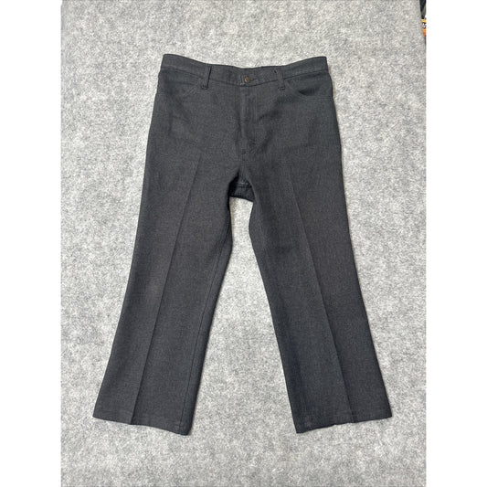 Wrangler 82HK Dress Pants Men's Size 38x29 Black Cotton Pants