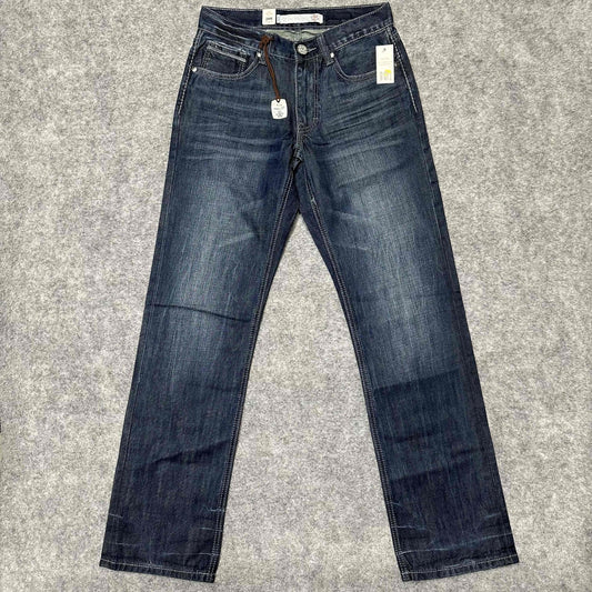 New Tin Haul Men's Regular Joe Fit Jeans Size 28 R Blue Dark Wash Denim
