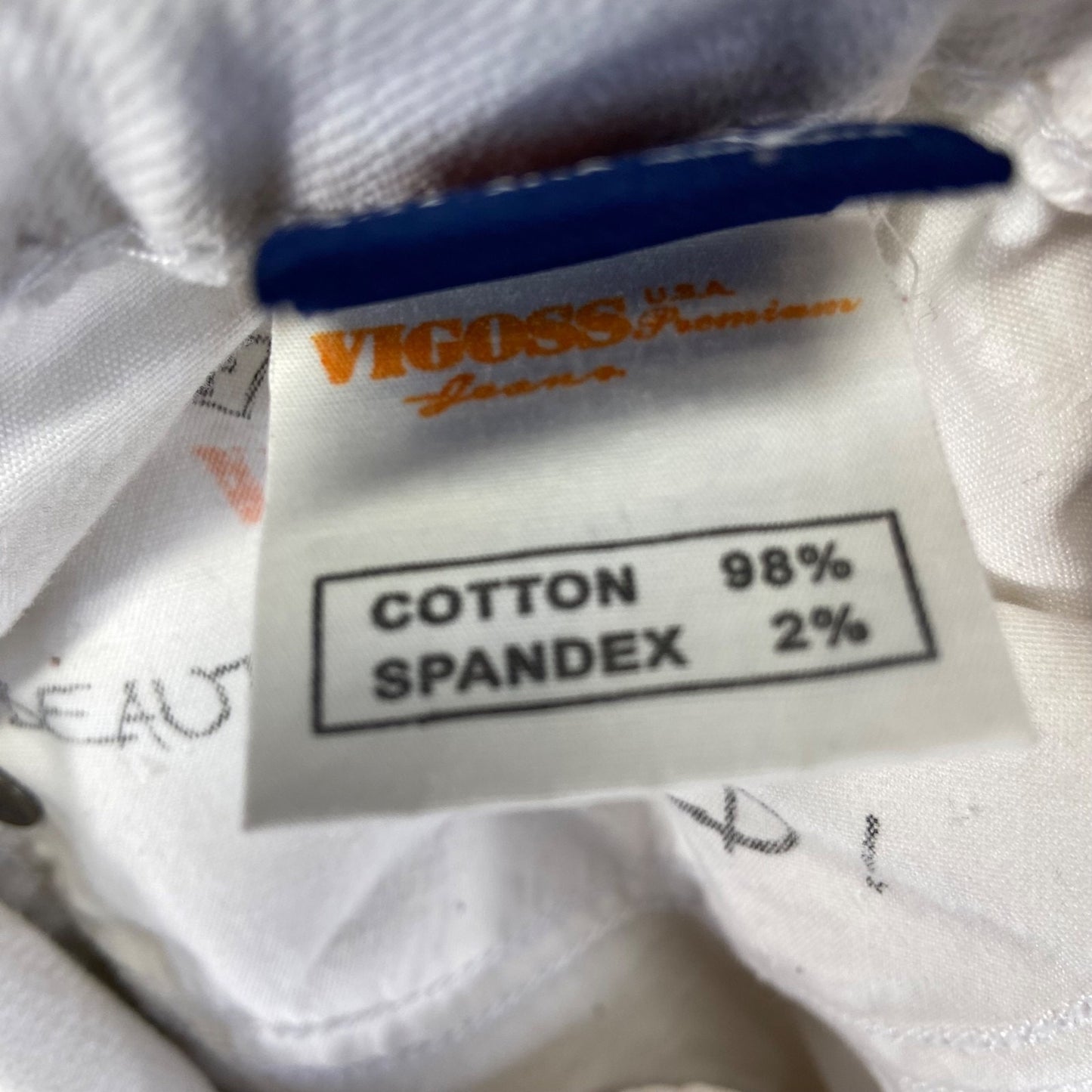 Vigoss Women's Capri Size 9/10 White Denim Summer
